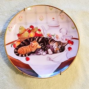Franklin Mint Limited Edition Cat Plate